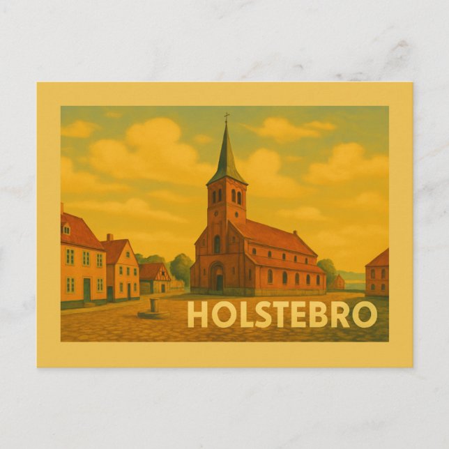 Postal Holstebro Dinamarca Giacometti (Anverso)
