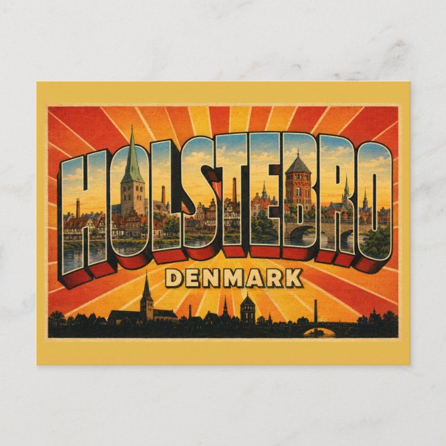 Postal Holstebro Dinamarca Giacometti (Anverso)