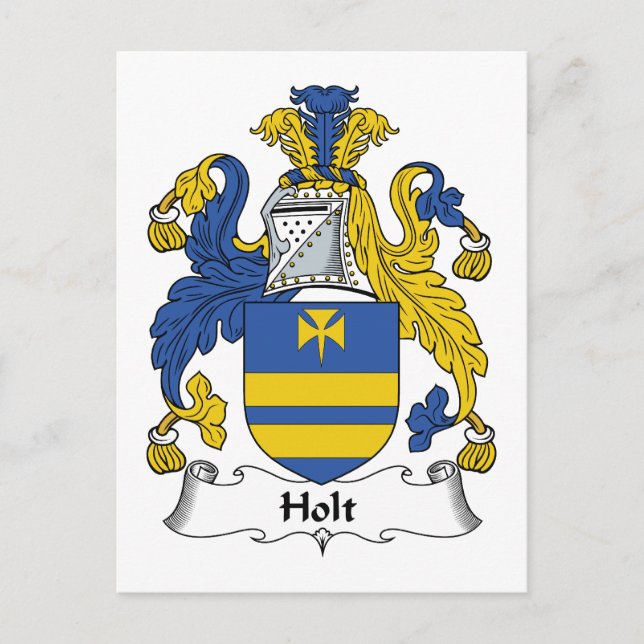 Postal Holt Family Crest (Anverso)