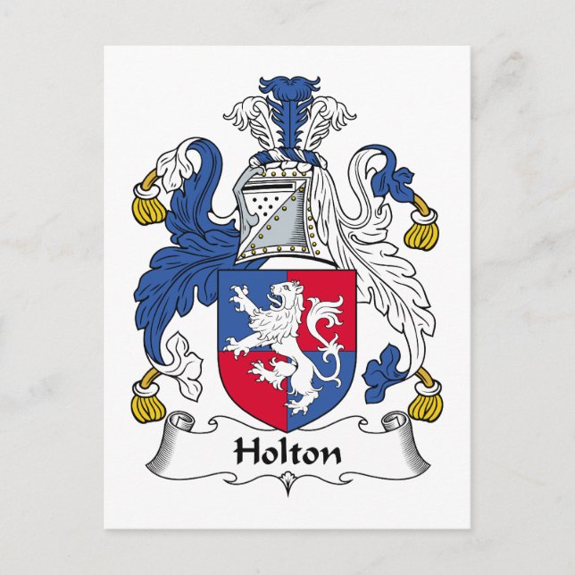 Postal Holton Family Crest (Anverso)