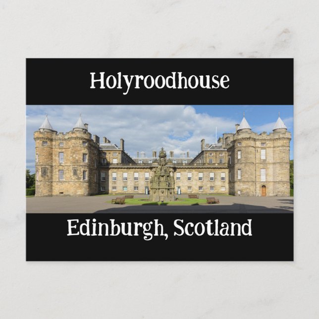 Postal Holyroodhouse, Edimburgo, Escocia (Anverso)