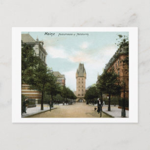 Postal Holzstrasse, Mainz, Alemania Vintage