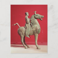 Hombre a caballo de Wu-wei, Kansu