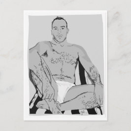 Postal "Hombre Alfa"