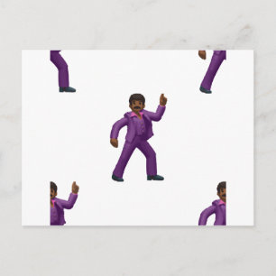 Postal Hombre bailando de emoji