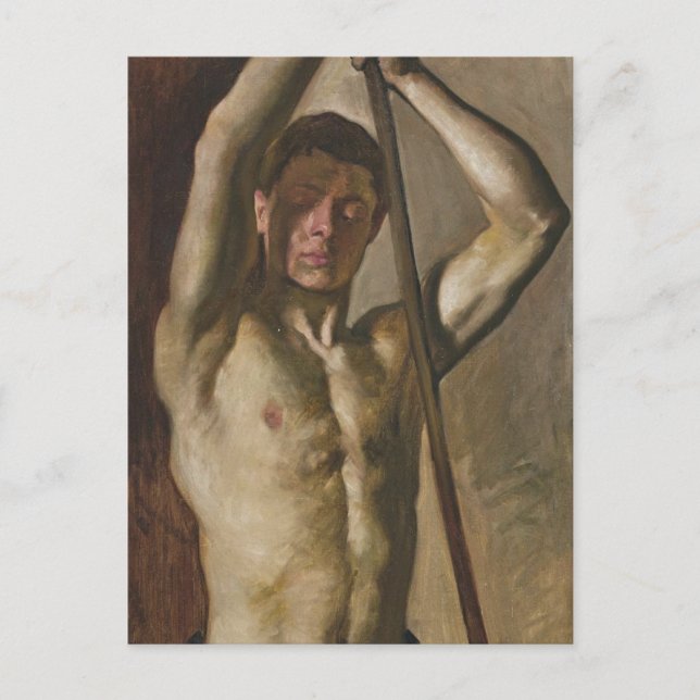 Postal Hombre con personal (Anverso)