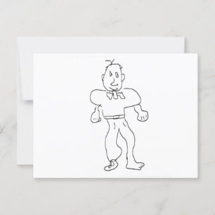 Postal Hombre con un zapato Gibney El Museo Zazzle