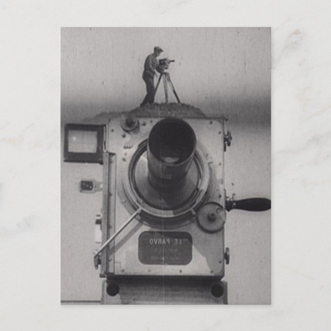 Postal Hombre con una cámara de película (1r tiro) (Anverso)