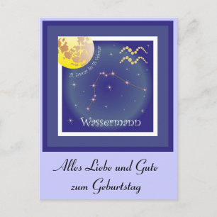 Postal Hombre de agua el 21. enero hasta el 18. febrero