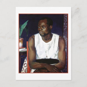 Postal Hombre de blanco por Francis Cadell