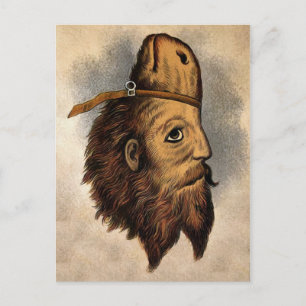 Postal Hombre de caballo vintage