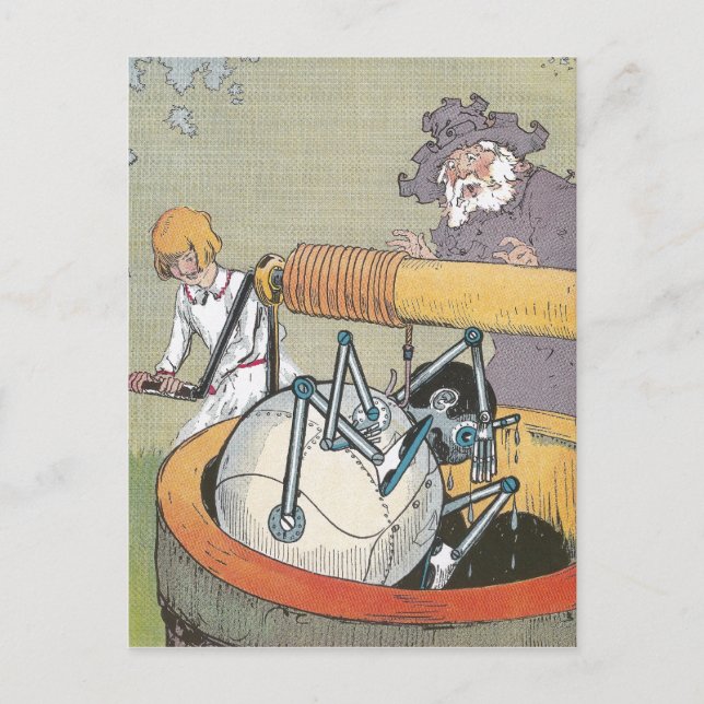 Postal Hombre de cobre rescatado del pozo (Anverso)