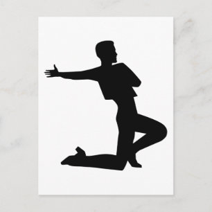 Postal Hombre de flamenco