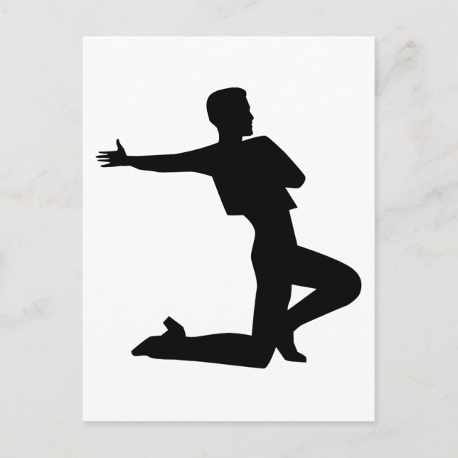 Postal Hombre de flamenco (Anverso)