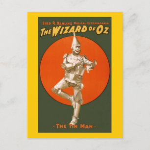 Postal Hombre de Hojalata del Mago de Oz - Teatro Musical