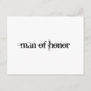 Postal Hombre de honor