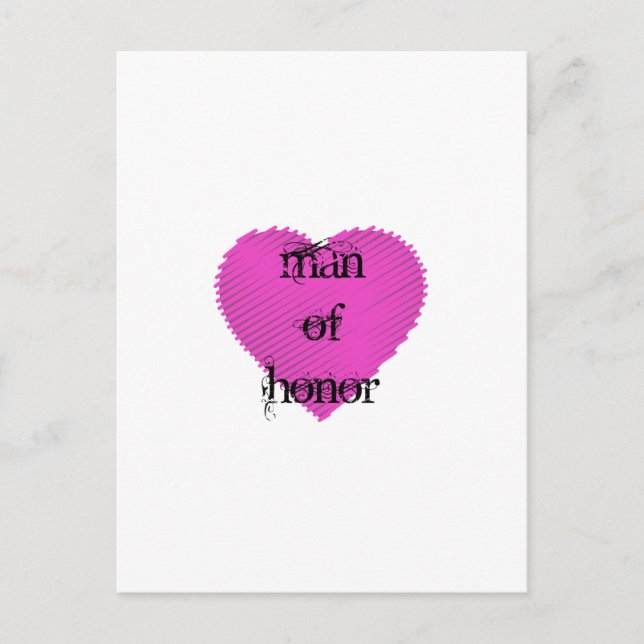 Postal Hombre de honor (Anverso)