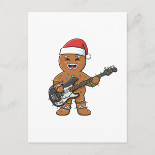 Postal Hombre de Jengibre Guitarra Eléctrica Rock Diverti