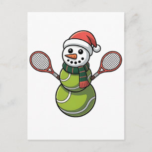 Postal Hombre de nieve béisbol Navidad Santa béisbol Depo