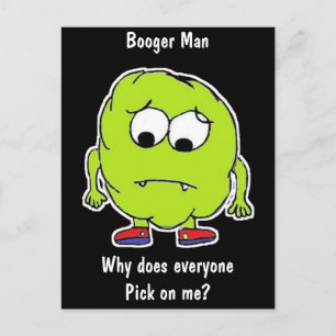 Postal ¡Hombre del Booger! - Gracioso - Postcard