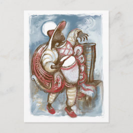 Postal Hombre del tambor en Uruguay