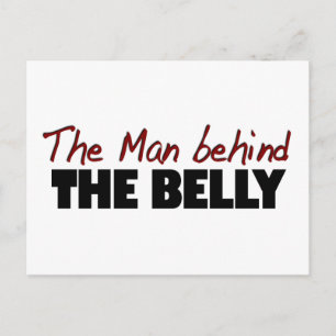 Postal Hombre Detrás Del Belly