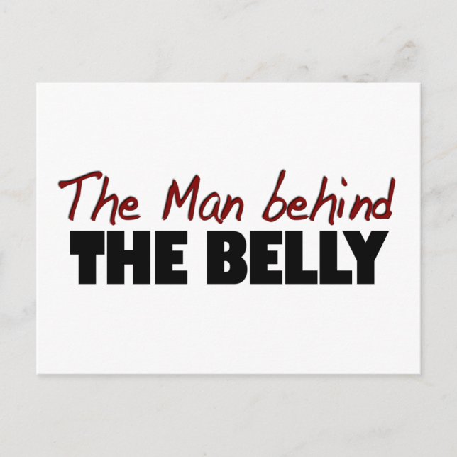Postal Hombre Detrás Del Belly (Anverso)