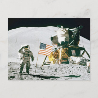 Postal Hombre en la luna