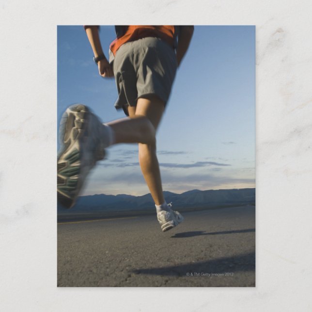 Postal Hombre en marcha atlética (Anverso)