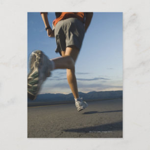 Postal Hombre en marcha atlética