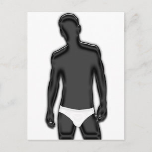 Postal Hombre en ropa interior