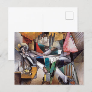 Postal Hombre en una hamaca   Albert Gleizes  