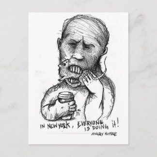 Postal Hombre enojado: Ratas