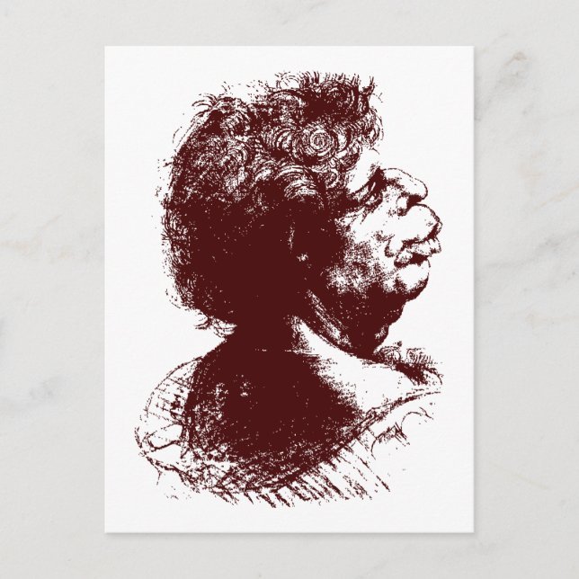 Postal hombre grotesco (Anverso)