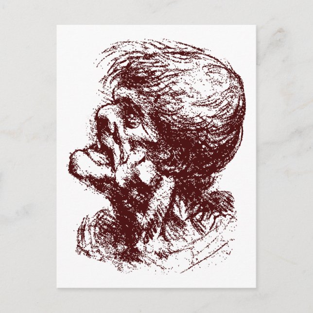 Postal hombre grotesco 2 (Anverso)