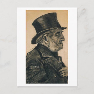 Postal Hombre huérfano con sombrero superior, Vincent van