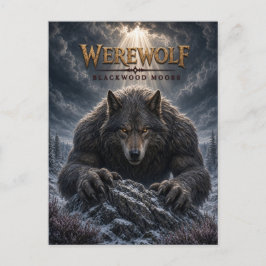 Postal Hombre lobo Blackwood Moors Dark Cinema