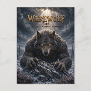 Postal Hombre lobo Blackwood Moors Dark Cinema