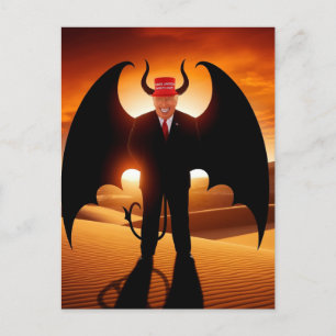 Postal Hombre malvado en un Gorra rojo