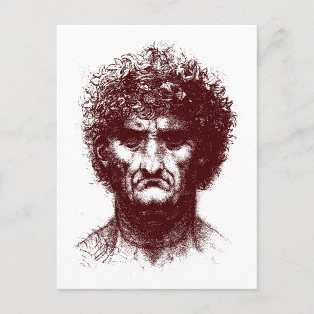 Postal hombre mayor (Anverso)