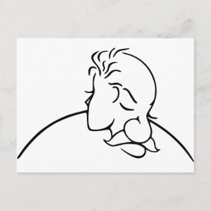 Postal Hombre Mayor O Joven Ilusión Óptica