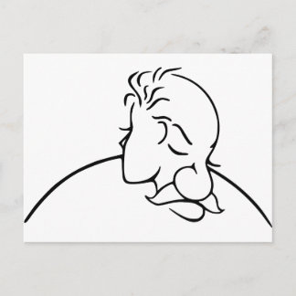 Postal Hombre Mayor O Joven Ilusión Óptica