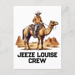 Postal Hombre montando en un camello