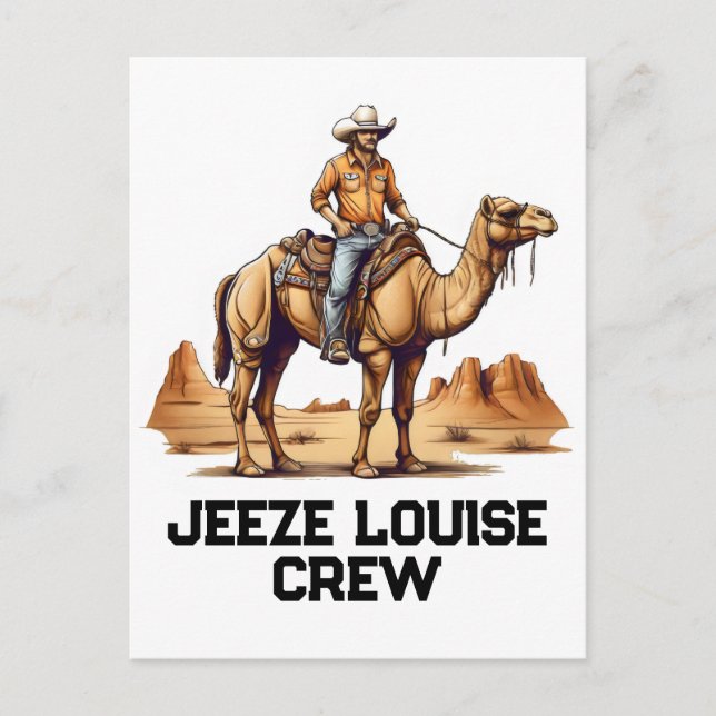 Postal Hombre montando en un camello (Anverso)