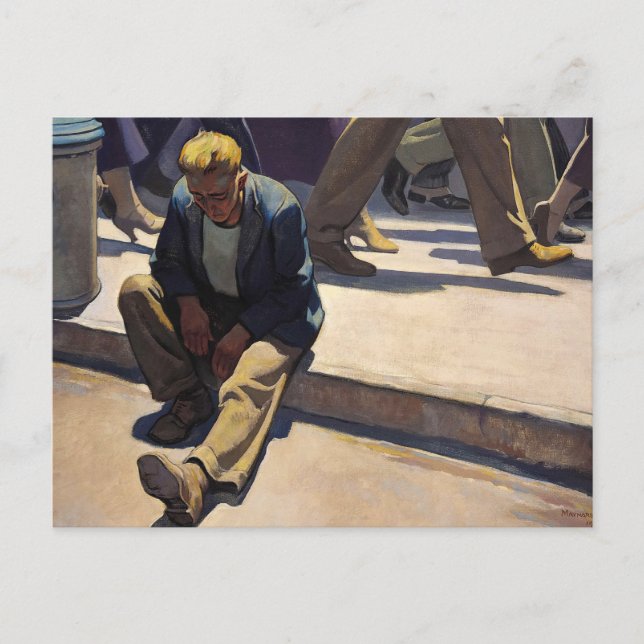 Postal Hombre olvidado, 1934 por Maynard Dixon