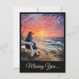 POSTAL "HOMBRE POR EL MAR"