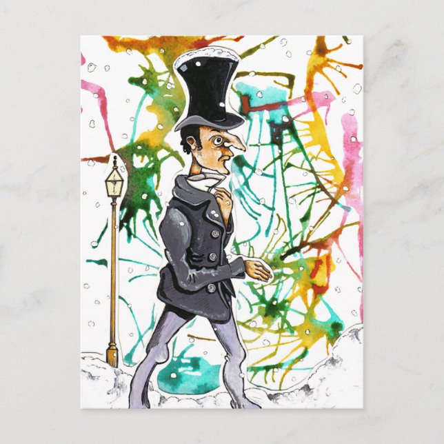 Postal Hombre victoriano (Anverso)