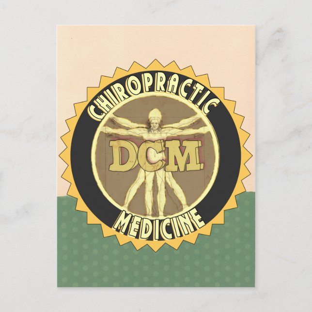 Postal Hombre Vitruviano DCM (Anverso)