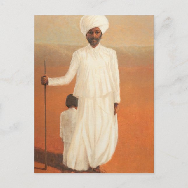 Postal Hombre y niño II 2010 (Anverso)
