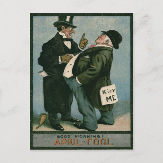 Postal Hombres Caballeros Ropa Chiste (Anverso)